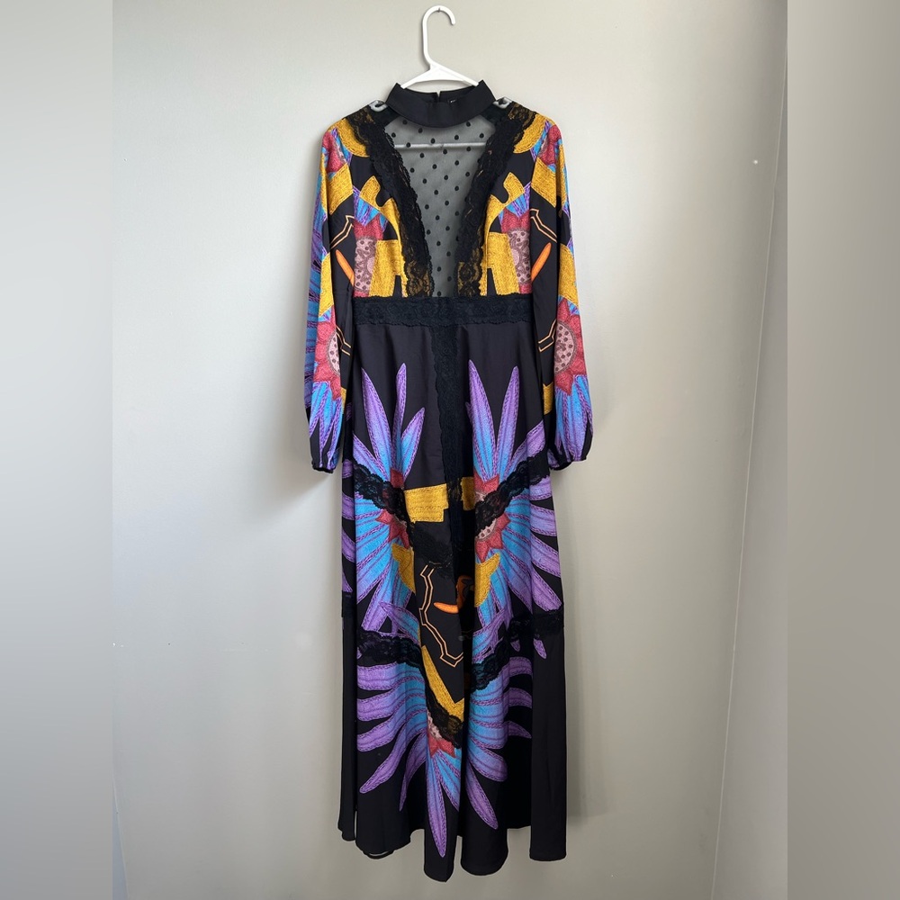 ‼️SOLD‼️SHEIN Multicolor Long Sleeve Dress